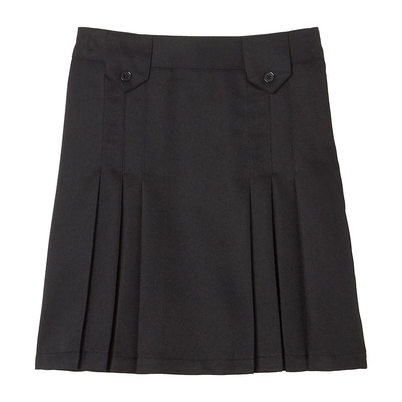French Toast Front-Pleated Tab Skirt Little & Big Kid Girls Pleated