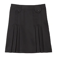 French Toast Front-Pleated Tab Skirt Little & Big Kid Girls Pleated