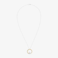 DiamonArt® White Cubic Zirconia 14K Gold Over Silver Round 2-pc. Jewelry Set