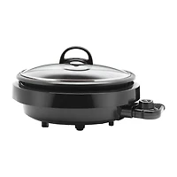 Aroma ASP-137B 3-Qt. 3-In-1 Grillet, Black