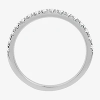(H-I / Si2-I1) Womens 1 3/4 CT. T.W. Lab Grown White Diamond 10K Gold Pear Side Stone Halo Bridal Set