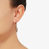 Made in Italy Womens 14K Tri-Color Gold Drop Earrings