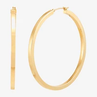 Womens 10K Gold 53mm Hoop Earrings