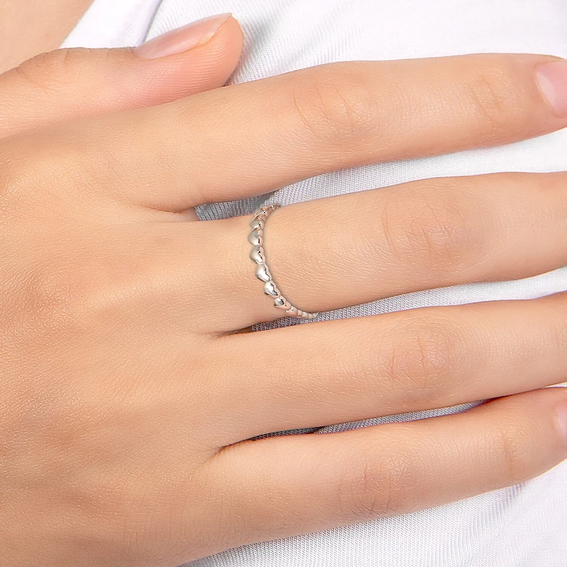 Womens 19MM Sterling Silver Band