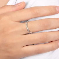 Womens 19MM Sterling Silver Band