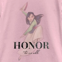 Little & Big Kid Girls Crew Neck Short Sleeve Slim Fit Marvel Graphic T-Shirt