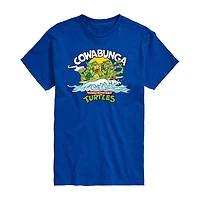 Mens Crew Neck Short Sleeve Classic Fit Teenage Mutant Ninja Turtles Graphic T-Shirt