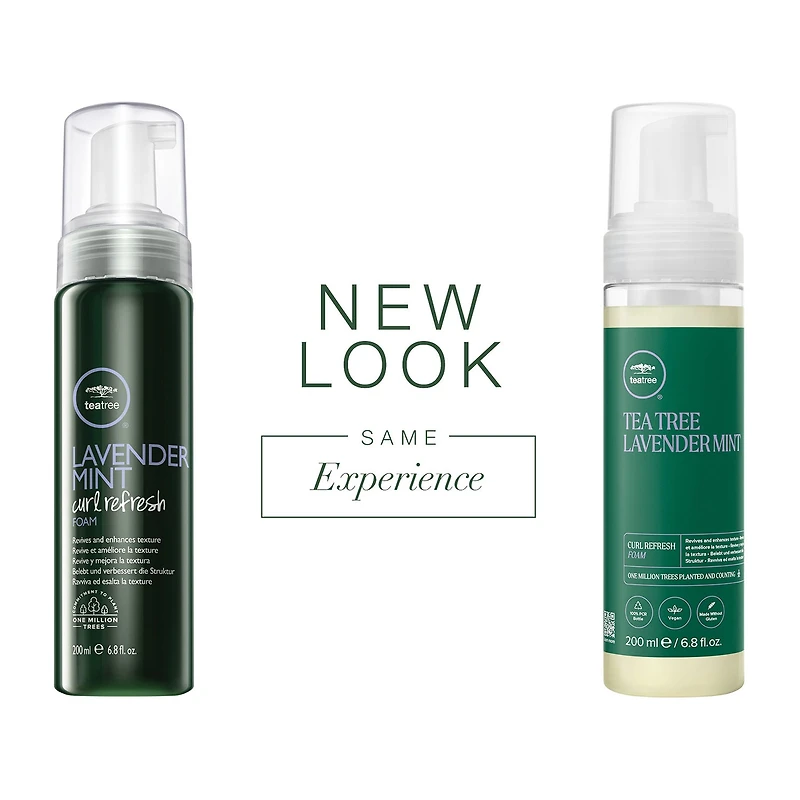 Paul Mitchell Tea Tree Lavender Mint Curl Refresh Foam Hair Mousse 6.8 oz.