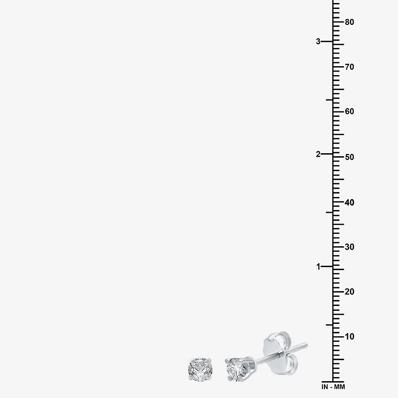 Deluxe Collection 1/4 CT. T.W. Natural White Diamond 14K Gold 3.2mm Stud Earrings