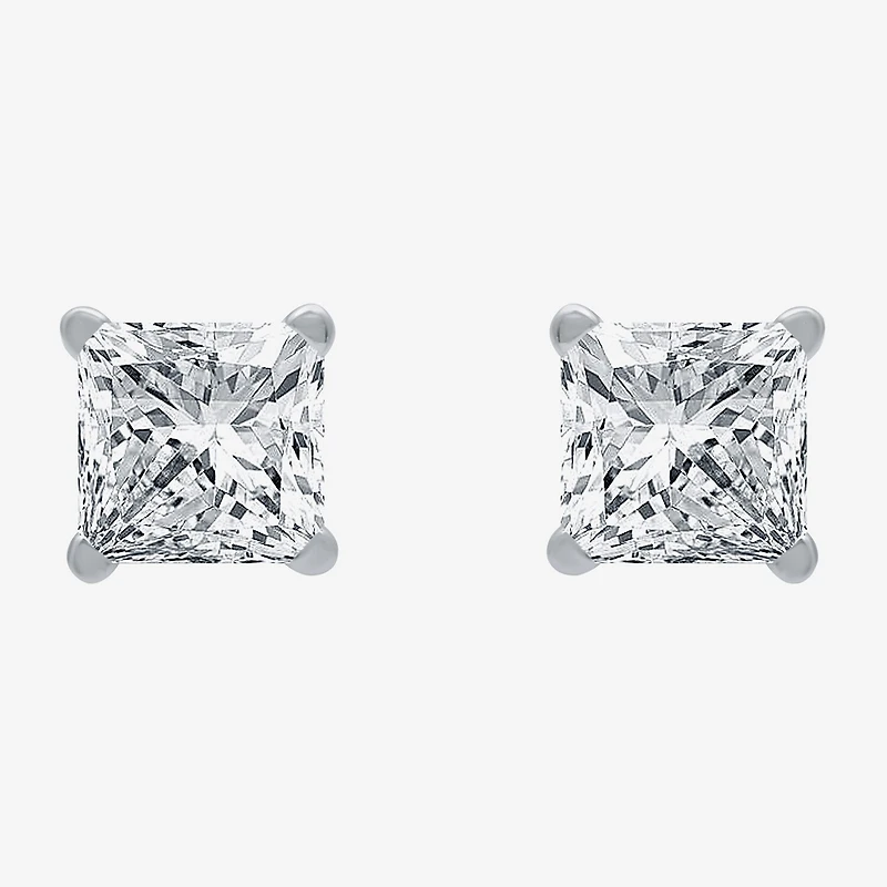 Deluxe Collection 1 CT. T.W. Natural White Diamond 14K Gold 5.2mm Stud Earrings
