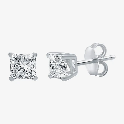 Deluxe Collection 1 CT. T.W. Natural White Diamond 14K Gold 5.2mm Stud Earrings