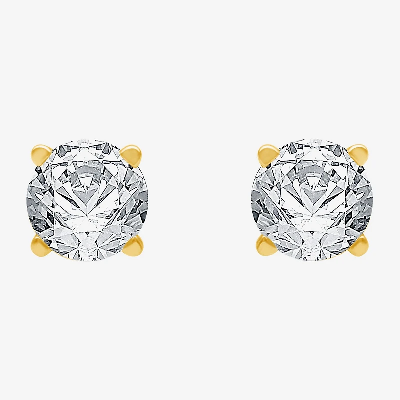 Ever Star 1/2 CT. T.W. Lab-Grown (G / SI1-SI2) Diamond 14K Gold Round Stud Earrings