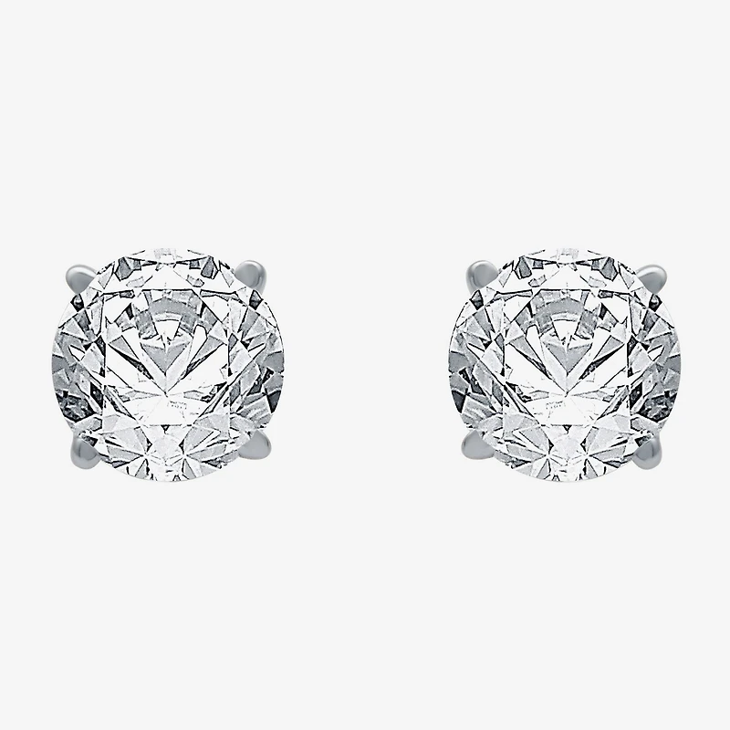 1 1/4 CT. T.W. Natural White Diamond 14K Gold 5.4mm Stud Earrings
