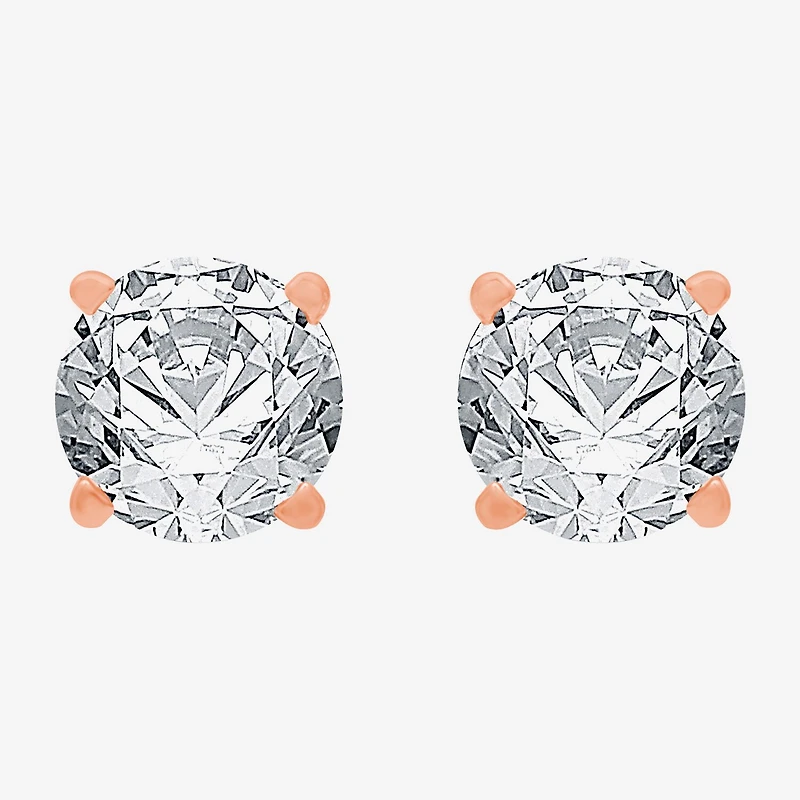 Classic Collection 1 CT. T.W. Natural White Diamond 10K Gold 5.2mm Stud Earrings