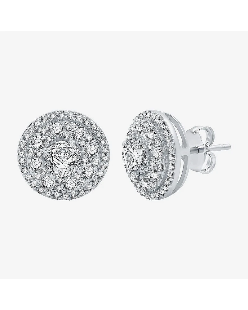 Ever Star (H-I / I1) 1 1/2 CT.T.W. Lab-Grown Diamond 10K Gold 12mm Stud Earrings