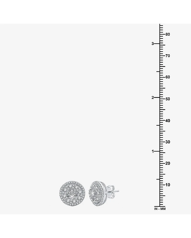 Ever Star (H-I / I1) 1 1/2 CT.T.W. Lab-Grown Diamond 10K Gold 12mm Stud Earrings