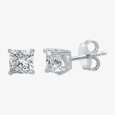 Ever Star (F / Vs2) 1 CT. T.W. Lab Grown White Diamond 14K Gold Stud Earrings