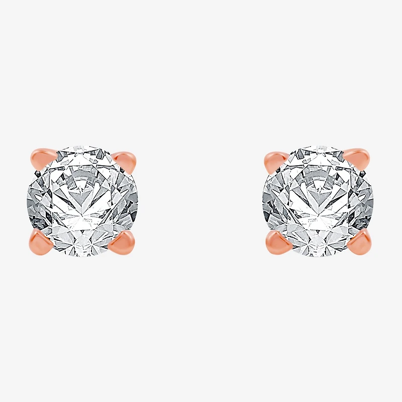 Deluxe Collection 1/2 CT. T.W. Natural White Diamond 14K Gold 3.8mm Stud Earrings