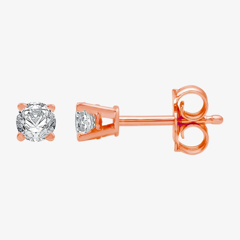 Deluxe Collection 1/2 CT. T.W. Natural White Diamond 14K Gold 3.8mm Stud Earrings