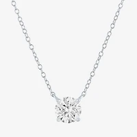 Yes, Please! Womens Lab Created White Sapphire Sterling Silver Round 2-pc. Jewelry Set