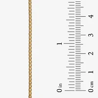Made in Italy Womens 24K Gold Over Silver 18 Inch Box Chain Necklace
