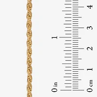 Made in Italy Womens 24K Gold Over Silver 18 Inch Rope Chain Necklace