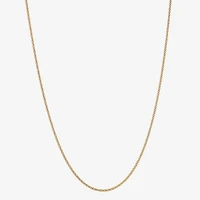 Made in Italy Womens 24K Gold Over Silver Inch Link Chain Necklace