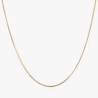 Made in Italy Womens 24K Gold Over Silver 16 Inch Snake Chain Necklace