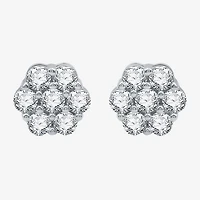 Diamond Blossom 1 CT. T.W. Natural White Diamond 8.7mm Stud Earrings