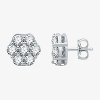 Diamond Blossom 1 CT. T.W. Natural White Diamond 8.7mm Stud Earrings