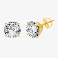 (G / SI1-SI2) Ever Star 2 1/4 CT. T.W. Lab Grown White Diamond 14K Gold 6.8mm Stud Earrings