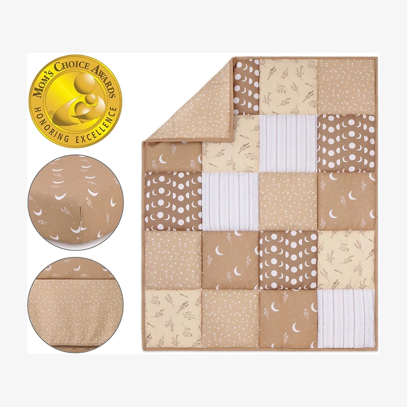 The Peanutshell Boho Celestial 3-pc. Crib Bedding Set
