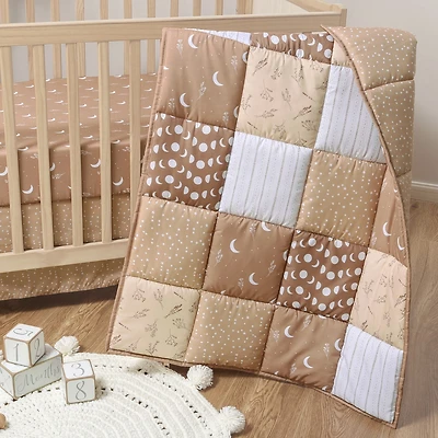 The Peanutshell Boho Celestial 3-pc. Crib Bedding Set