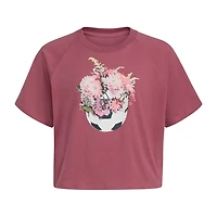 adidas Big Kid Girls Crew Neck Short Sleeve Regular Fit Graphic T-Shirt