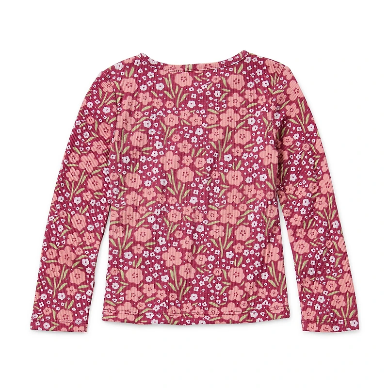 Okie Dokie Toddler & Little Girls Crew Neck Long Sleeve T-Shirt