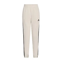 adidas Big Kid Boys Cuffed Mid Rise Regular Fit Fleece Jogger Pant