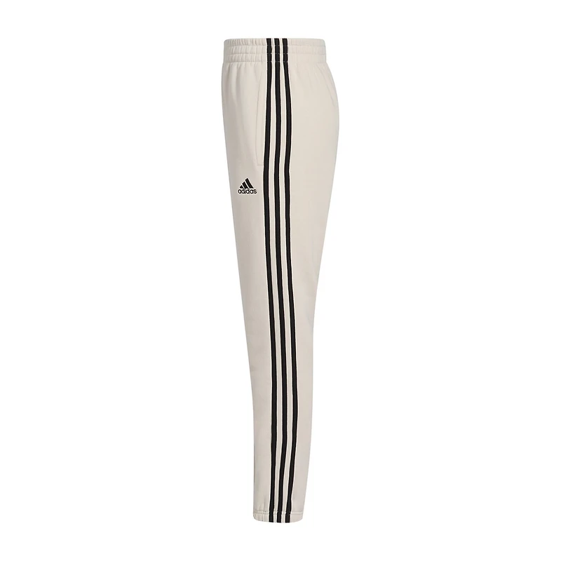 adidas Big Kid Boys Cuffed Mid Rise Regular Fit Fleece Jogger Pant