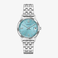 Caravelle Designed By Bulova Womens Silver Tone Stainless Steel Bracelet Watch 43m124