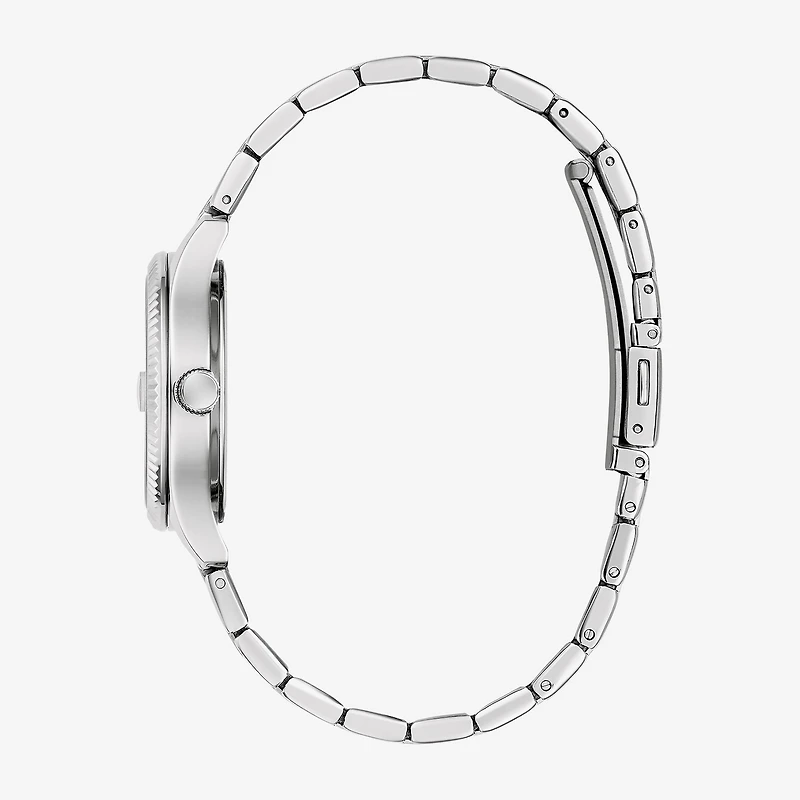 Caravelle Designed By Bulova Womens Silver Tone Stainless Steel Bracelet Watch 43m124