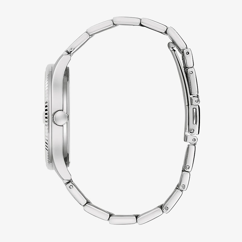 Caravelle Designed By Bulova Mens Silver Tone Stainless Steel Bracelet Watch 43b174