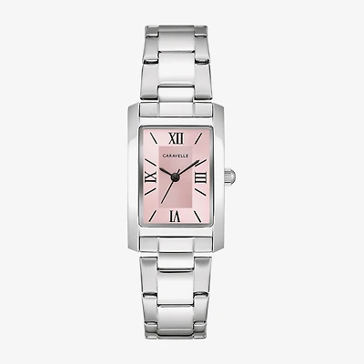 Caravelle Designed By Bulova Womens Silver Tone Stainless Steel Bracelet Watch 43l224