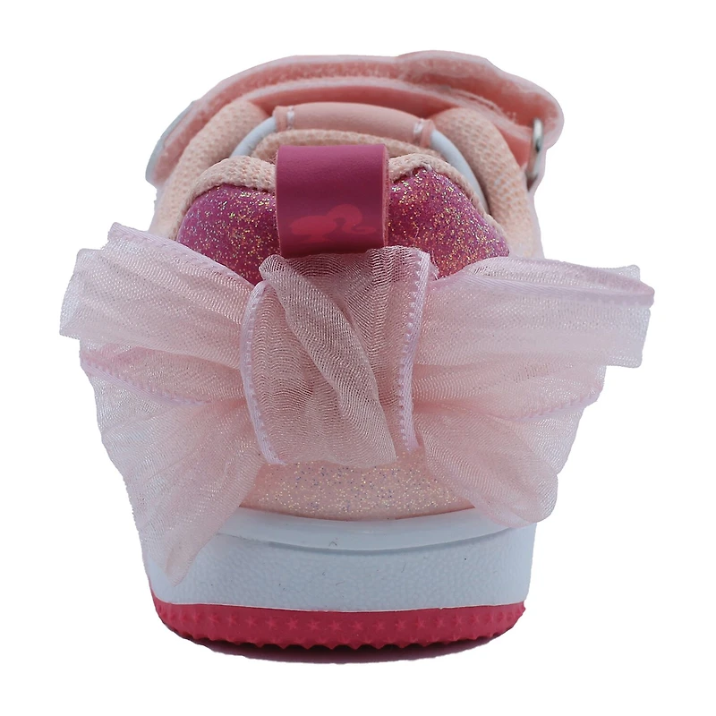 Glitter Double Velcro Toddler Girls Barbie Sneakers