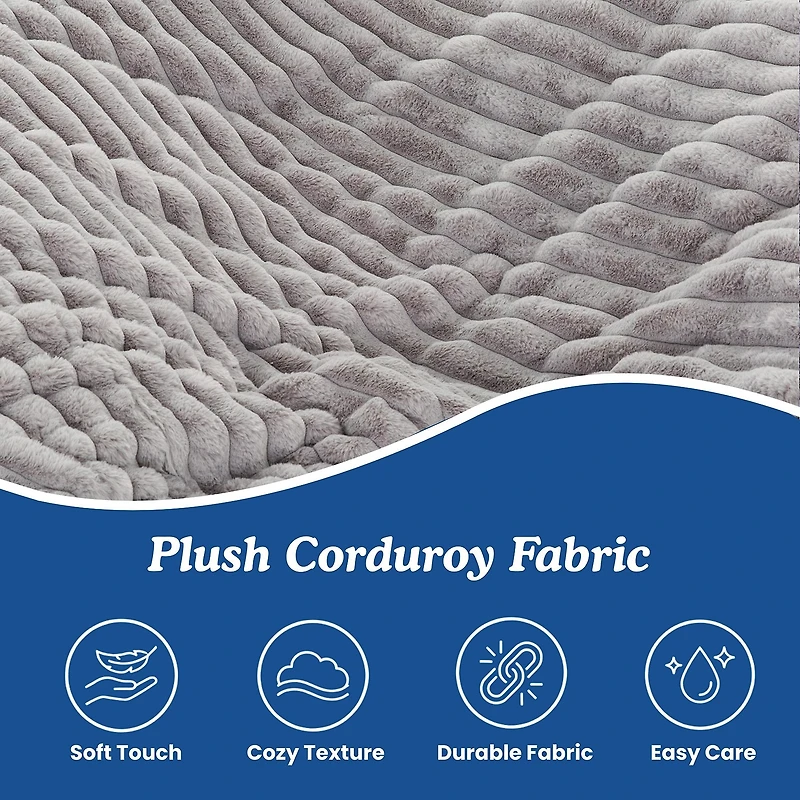 Sealy® Kade Corduroy Memory Foam Bean Bag Chair