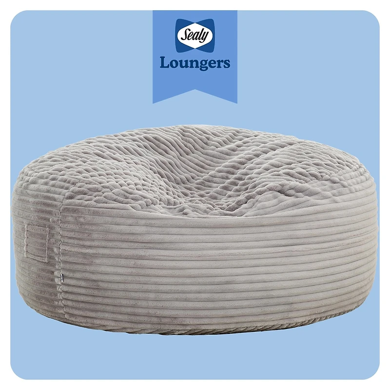 Sealy® Kade Corduroy Memory Foam Bean Bag Chair