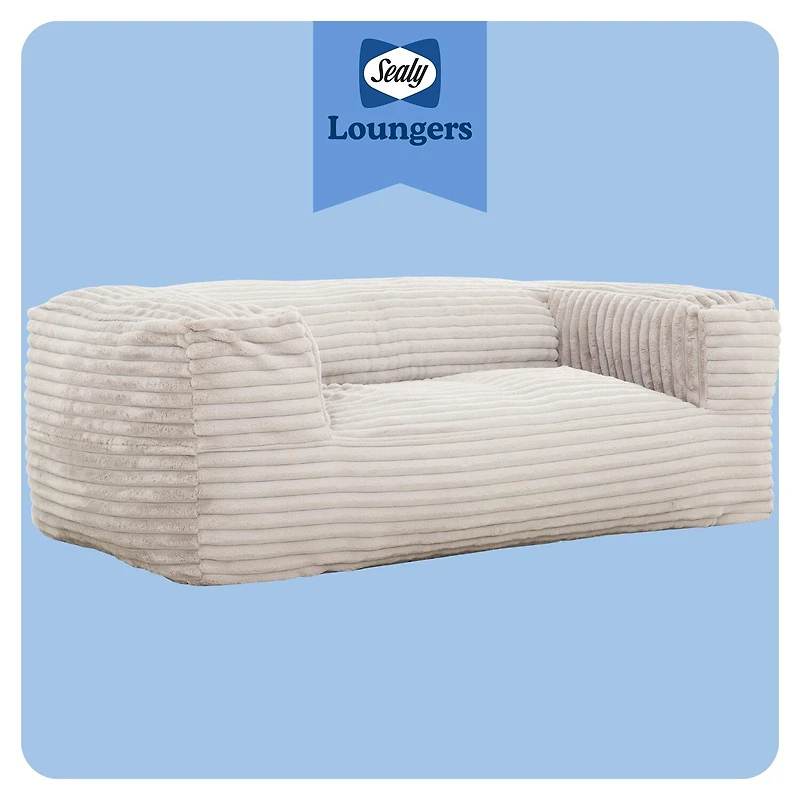 Sealy® Redd Corduroy Memory Foam Bean Bag Sofa-Style Chair