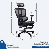Sealy® Hxley Ergonomic Design Adjustable Height Office Chair