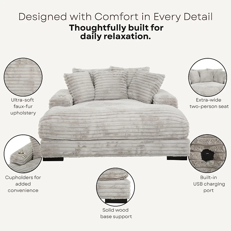 Cuddler Chaise Lounge