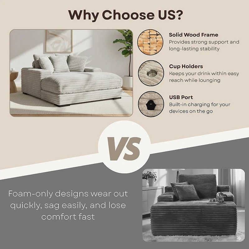 Cuddler Chaise Lounge