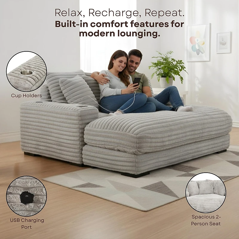 Cuddler Chaise Lounge