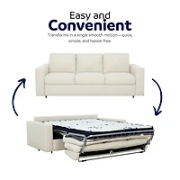 Stearns & Foster® Paolo 82" Queen Sleeper Sofa with Memory Foam Mattress